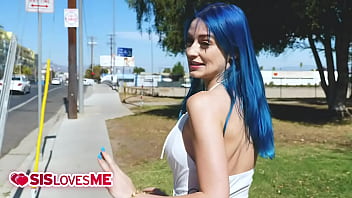 Fucking slutty stepsister with blue hair Fucking slutty stepsister with blue hair