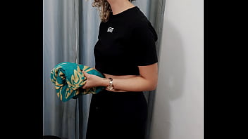 A store dressing room is used by a perverted couple