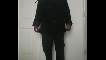 Stretching arms for exercise as if it's masturbating1