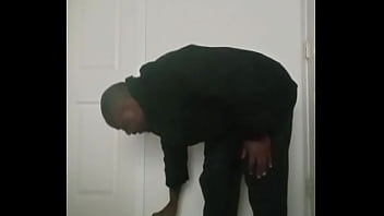 Stretching arms for exercise as if it's masturbating1