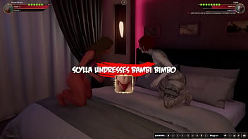 Bambi vs scylla nf3d female sexfight bedroom