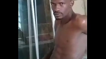 Bbc handjob teasing fans with his two toned hard dick