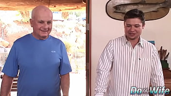 Blonde wife aimee addison fucks right in front of hubby