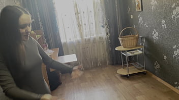 He negotiated a good price for renting an apartment and fucked a landlady what a nice day