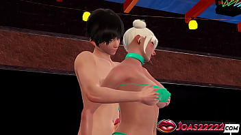 Pool party with qiyana rule34 animation big boobs massage wet cunnilingus & anal vibrator squirt