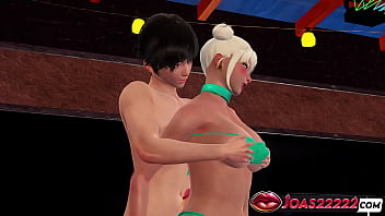 Pool party with qiyana rule34 animation big boobs massage wet cunnilingus & anal vibrator squirt