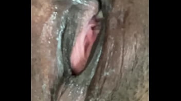 Creamie ebony pussy