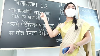 Desi beautiful teacher seduce and fuck her student in classroom