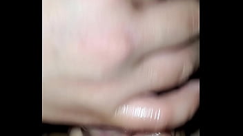 She loves jerking off tip of my cock