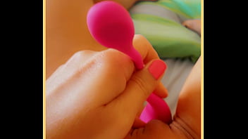 Milf touches her toy on her smooth pussy Milf touches her toy on her smooth pussy