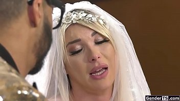 Busty Tgirl Bride Aubrey Kate Is Getting Hard On Her Weddingplannershe Lifts Up Her Dress And Lets Him Suck Her Hard Cock And She Anal Rides Cock thumbnail