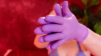 Asmr free video nitrile gloves fetish clip sfw arya grander