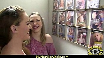 Incredible ebony teen blowjob gloryhole audition 2