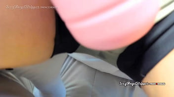 Hot latina in sexy yoga gym outfit playing with her hitachi vibrator and cumming squirting in leggings