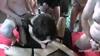 Pussy fisting creamie gangbang party