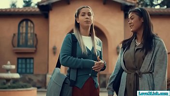 When two mormon hear they get separated they want to have sex one last big tits asian girl licks her latina hairy pussy