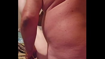 Legs in air fucking and slapping pussy with cock