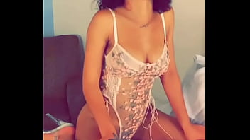 Money bagg dancing for her camera man