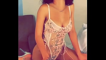 Money bagg dancing for her camera man