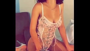 Money bagg dancing for her camera man