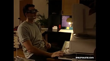 Katia love sucks one dick while the other is in her ass before her dp