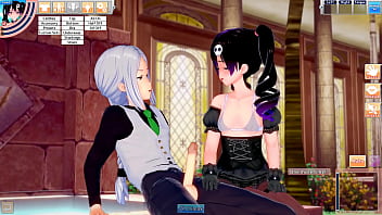 Lady emily lets guy see her hentai side as she spoils his cock