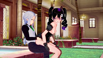 Lady emily lets guy see her hentai side as she spoils his cock