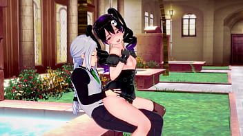 Lady emily lets guy see her hentai side as she spoils his cock