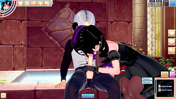 Lady emily lets guy see her hentai side as she spoils his cock