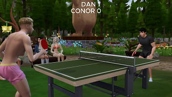 Table tennis tournament loser's girlfriend is the prize