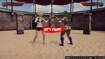 Eleonore vs jennifer nf3d female combat arena