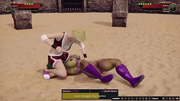 Eleonore vs jennifer nf3d female combat arena