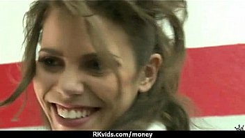 Hot sexy amateur babe needs a lift and takes cash 21