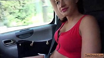 Amateur felicia kiss hitchhikes and fucked hard in the car