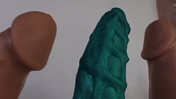 Five toys from mr hankey's toys closeup