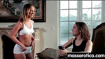 Sensual lesbian massage leads to orgasm 16