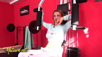 Hot teen blonde gets gangbanged & pissed on by three dirty workers