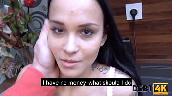 Debt4k pretty blonde solves her financial problems with help of sex