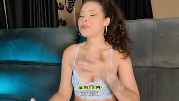 Hot brazilian brunette reading erotic story english subtitles