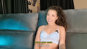 Hot brazilian brunette reading erotic story english subtitles