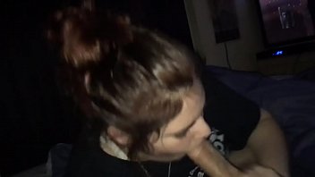 Young amateur girl pleasing her man on christmas eve