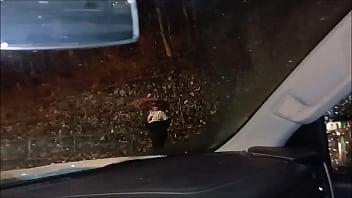 Hitchhiker swallowed all my cum while we drove through philly