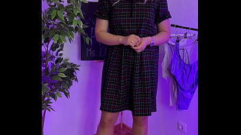 Trying on my sexy transparent swimsuits