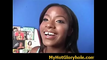 Amazing cock sucking through a gloryhole 14