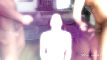 Full piss on jessie way when she's lying down drinks pee of three hard dicks dap hard spitting slapping nrx105