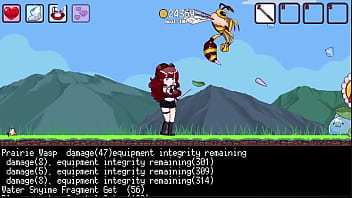 Hentai game cute brunette girl having fun having sex with different enemies