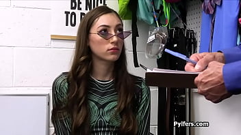 Sexy and nerdy sci fi fan blows officer after getting busted