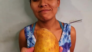 Fund this girl looking for mangos in the woods