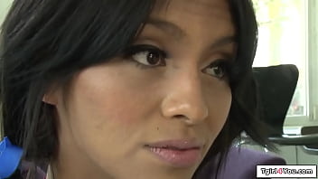 Coach Shows Latina Trans Cheerleader Natalie Foxx A Deepthroat Technique To Cheer Louderthe Small Tits Tgirl Sucks His Cock And The Ts Is Anal Fucked thumbnail