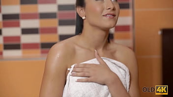 Old4k girl demonstrates twat to old guy who makes it with horny chick